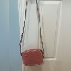 Pink velvet J.Crew bag
